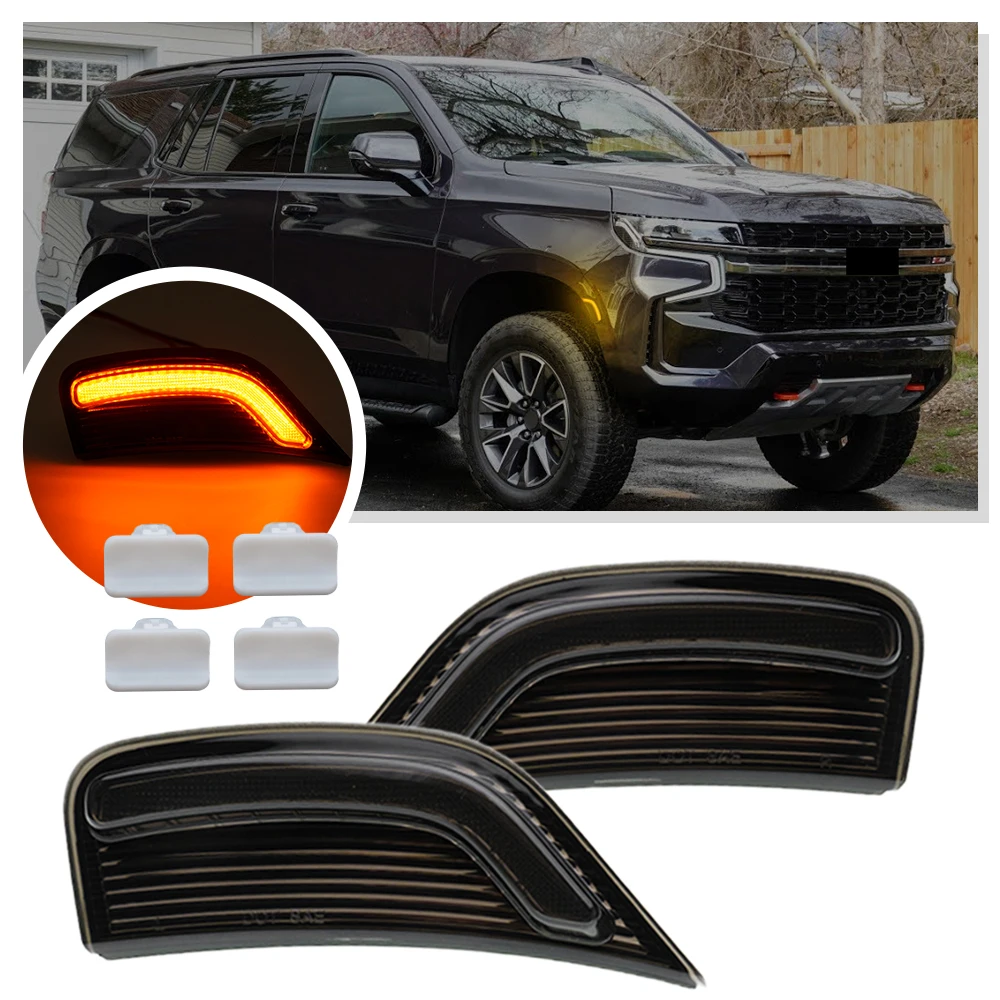 

Боковой габаритный фонарь на крыло, указатели поворота для 2021 2022 2023 2024 GMC Yukon XL Chevrolet Tahoe Suburban Cadillac Escalade ESV