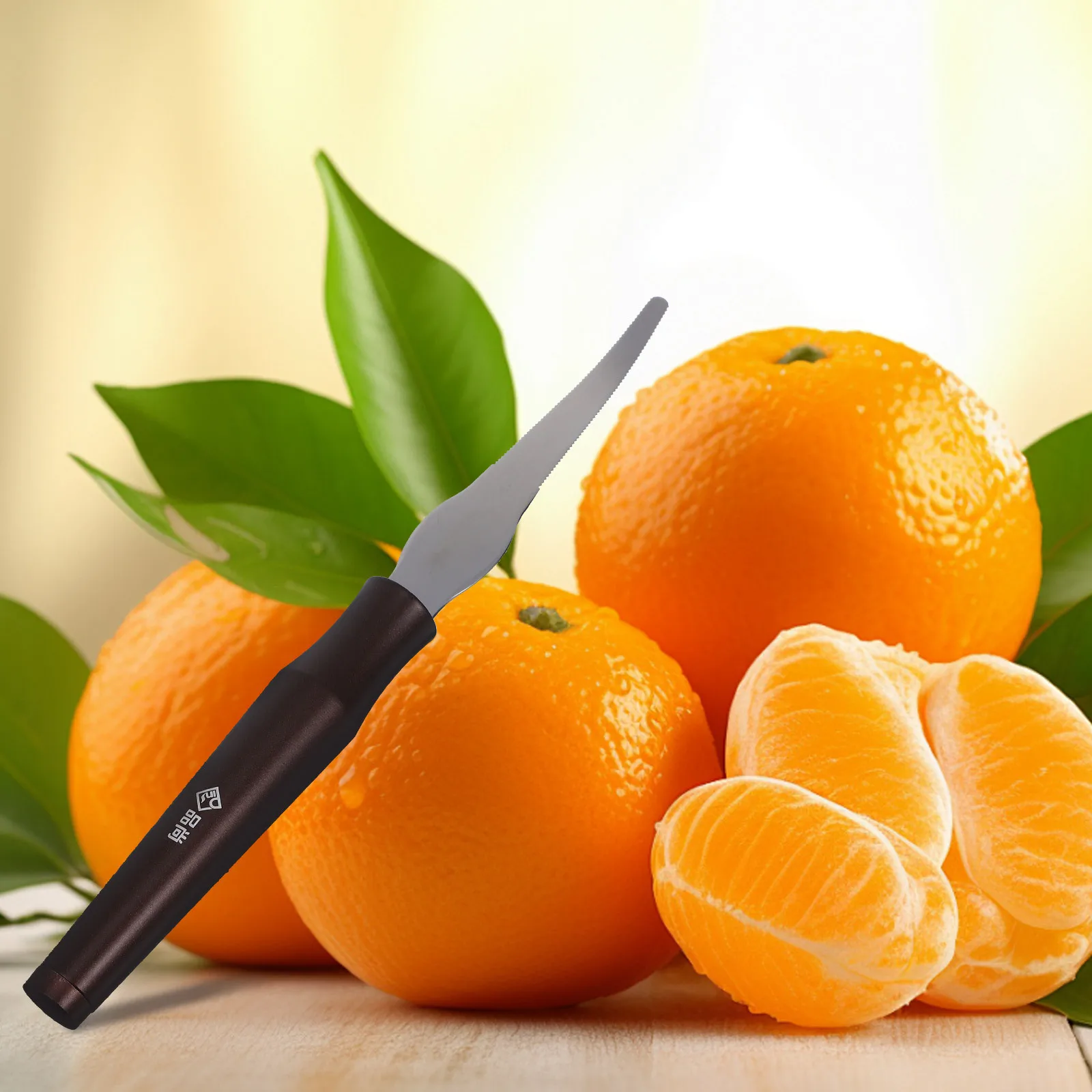 

Stainless Steel Orange Peeler Practical Kitchen Peeling Tool Non-Slip Handle Household Citrus Peeler Safe to Use