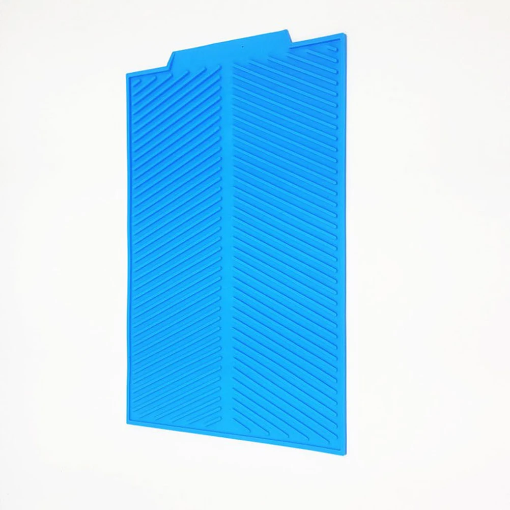

Silicone Drying Mat Heat Resistant Non-Toxic Approved Anti- Dishwasher Up Kitchen Mat For Countertop