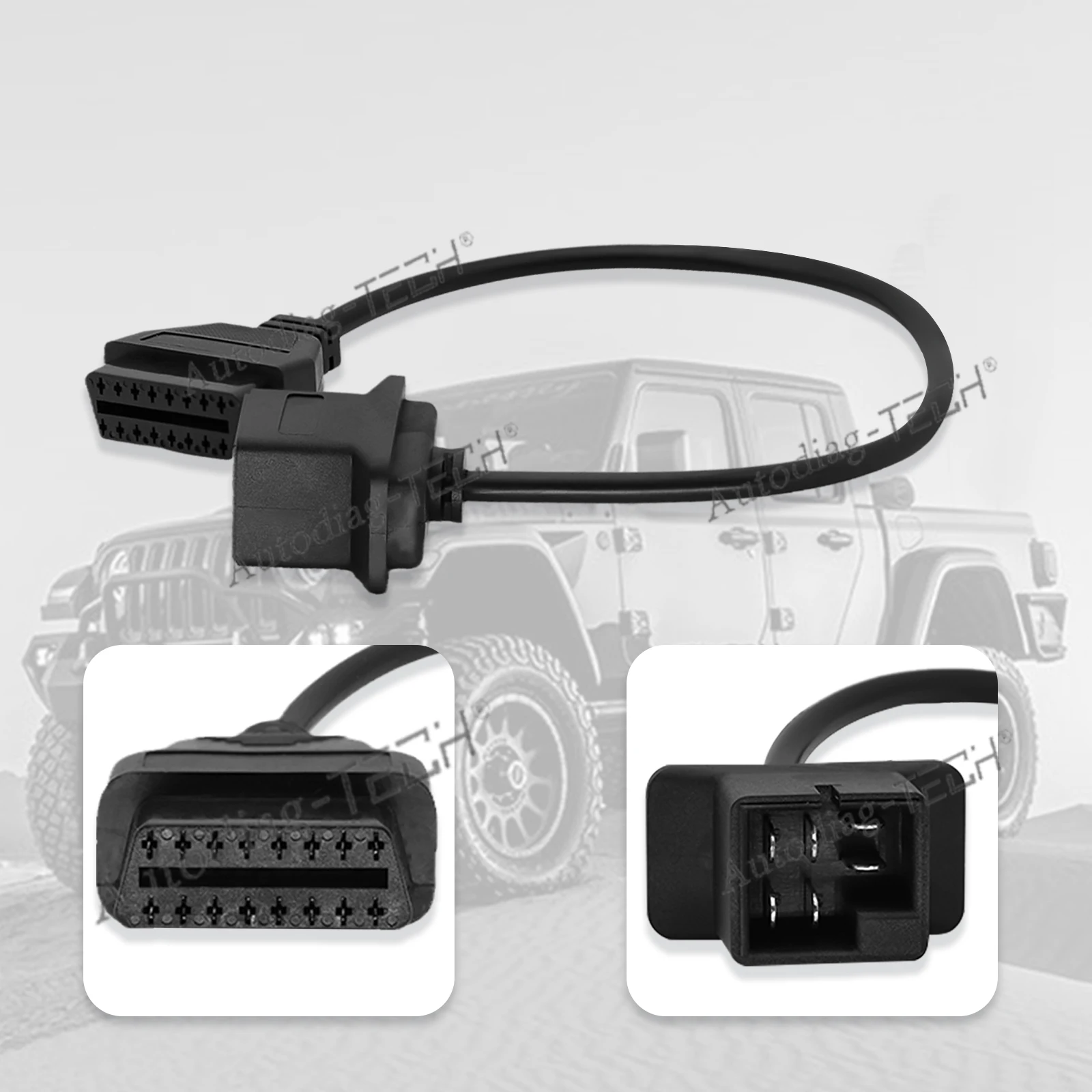 

For Chrysler/Jeep/Dodge 6pin OBD2 Adapter Cable OBD Auto Car Code Reader Diagnostic Connector OBDII Scanner Convertor Cable