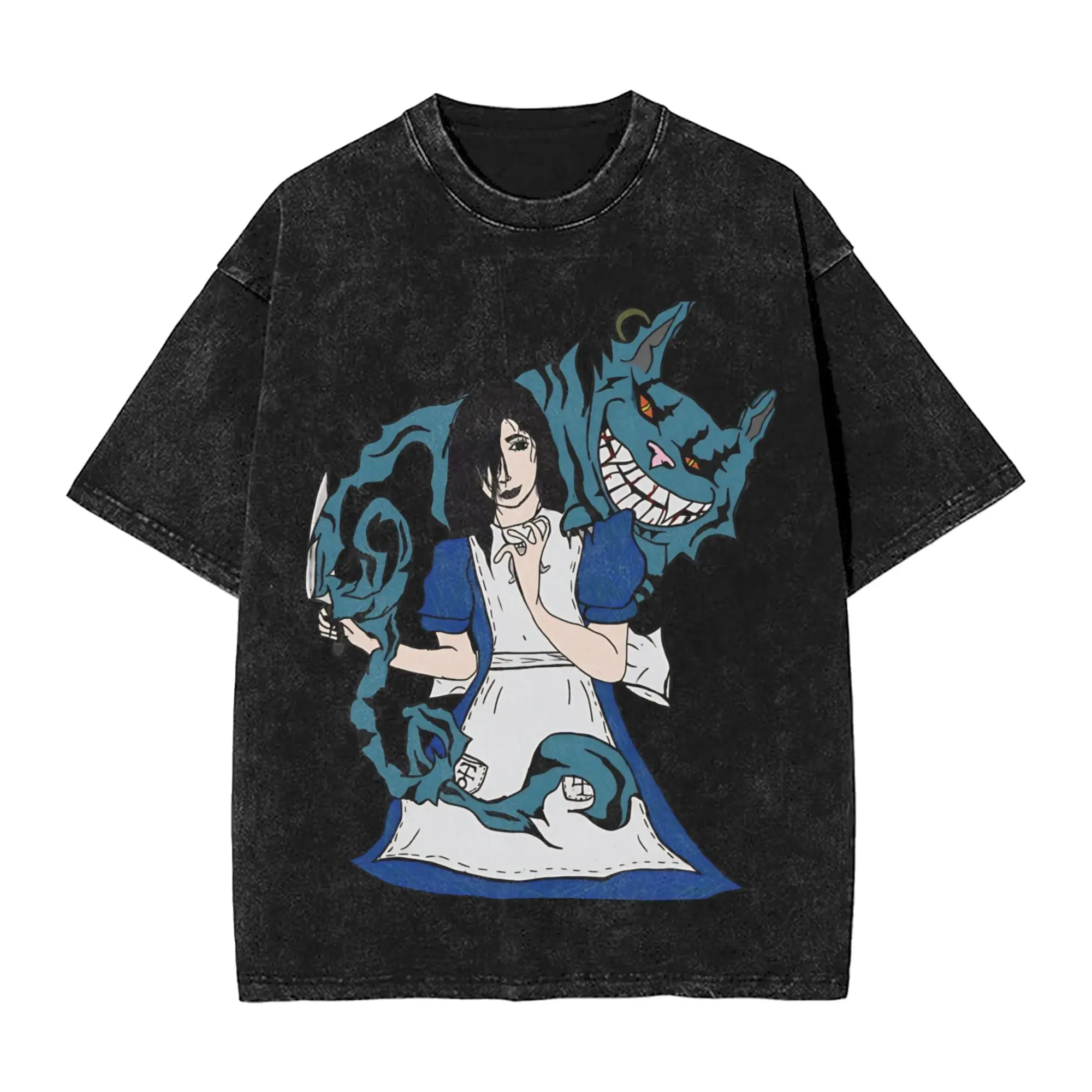 Alice Madness Returns T-Shirt Summer  Y2K Basic T-Shirts Casual Fashion Tee Shirt For Men Short Sleeve Simple Tops
