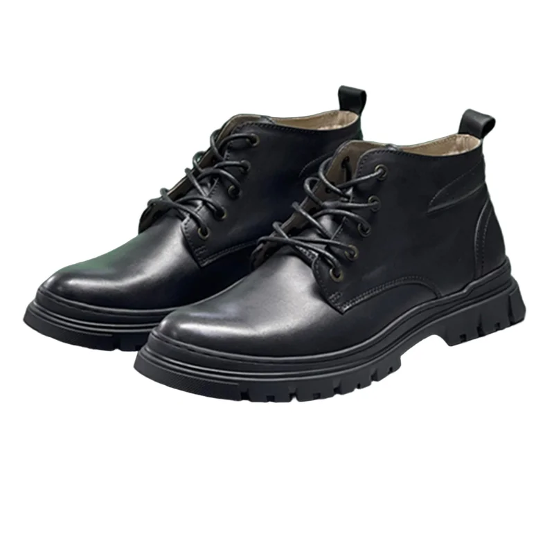 

Withered British Men's Autumn And Winter Boots Retro Cowhide Ankle Boots Shoes Men 38-44 Size
