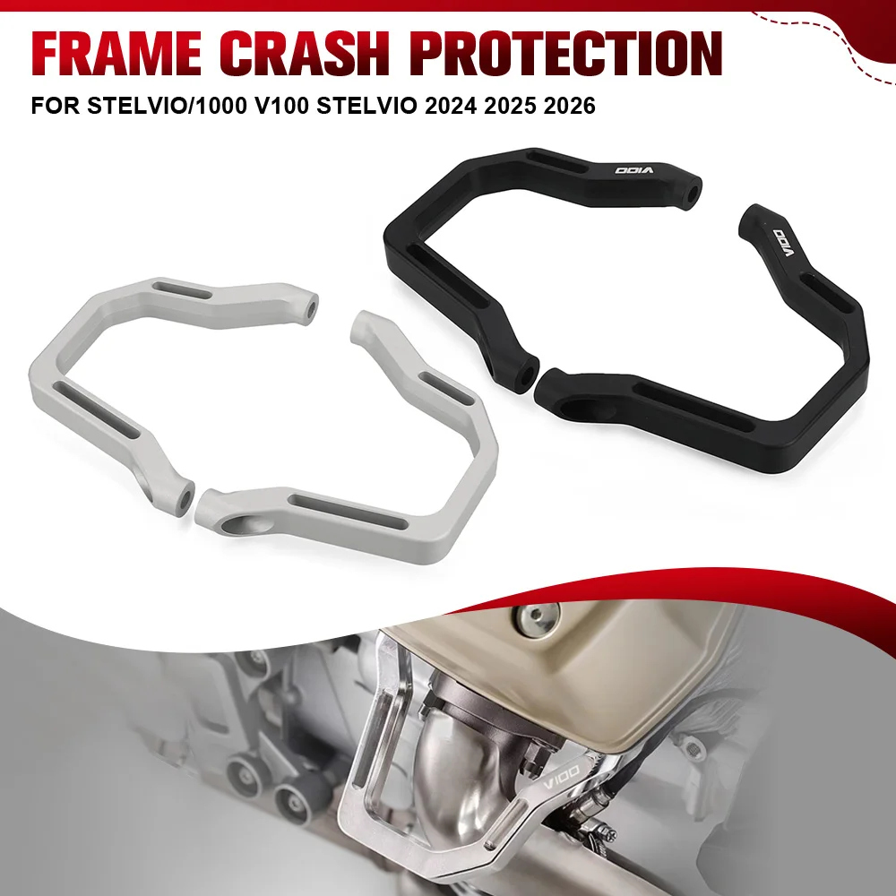 

Motorcycle Accessories Frame Protection For Moto Guzzi Stelvio/1000 V100 Stelvio 2024 2025 2026 Bumper New Engine Guard Crash