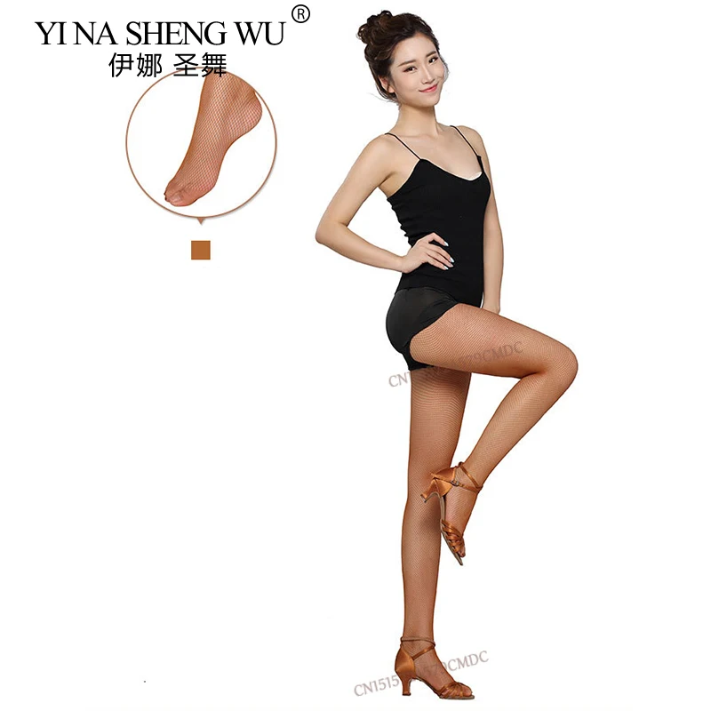 Professional Latin Dance Fishnet Stockings Rumba&Cha Cha Dance Competition Special Pantyhose Stockings for Children/adults