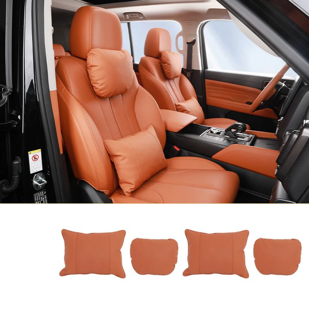 

Кожаный для Great Wall Haval H9 2nd 2024 2025 автомобильный подголовник сиденья спереди и заднего сиденья подушка спинки авто аксессуары для интерьера