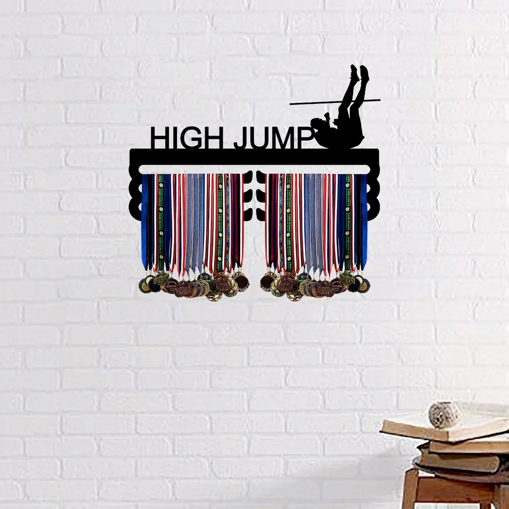 

HELLOYOUNG Medal Hanger Wall Hanging Sports Medals and Ribbons Display Home Room Decor - Ideal for Hockey Handball High Jump Soc