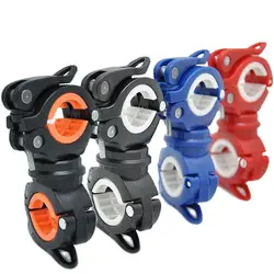 Supporto per torcia supporto universale per bici da bicicletta luce a LED torcia staffa di montaggio per torcia rotazione a 360 ° morsetto per Clip da ciclismo