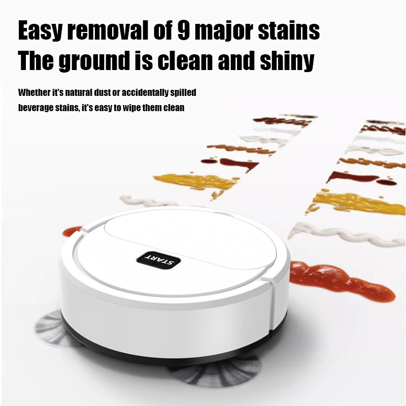 NEW Xiaomi Smart Sweeping Robot Mini Silent Vacuum Cleaner Sweep Mop Brush Three-in-one Multi-function Cleaning Machine for Home