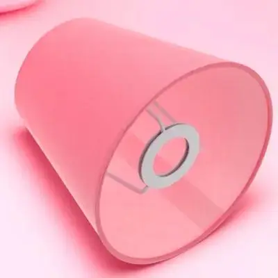 Macaron Pink Hanging Fabric Lamp Shade Cover Ceiling Light Shade Soft Light Filter for Home Hotel Room Lamp Shades