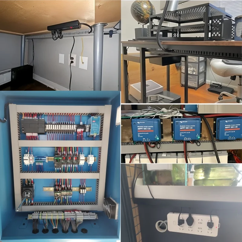 Flame retardant Cable Trunk PVC Cable Management tray Open Slot Channel Desk wire Organizer Industrial cabinet box Cable Raceway