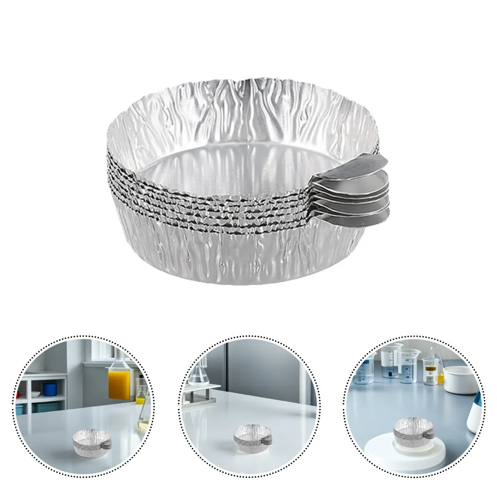 

50Pcs Aluminum Foil Sample Weighing Trays 30Ml Compact Stackable Lab Weigh Boats Pharmaceutical Weighing Dishes Balance Scale