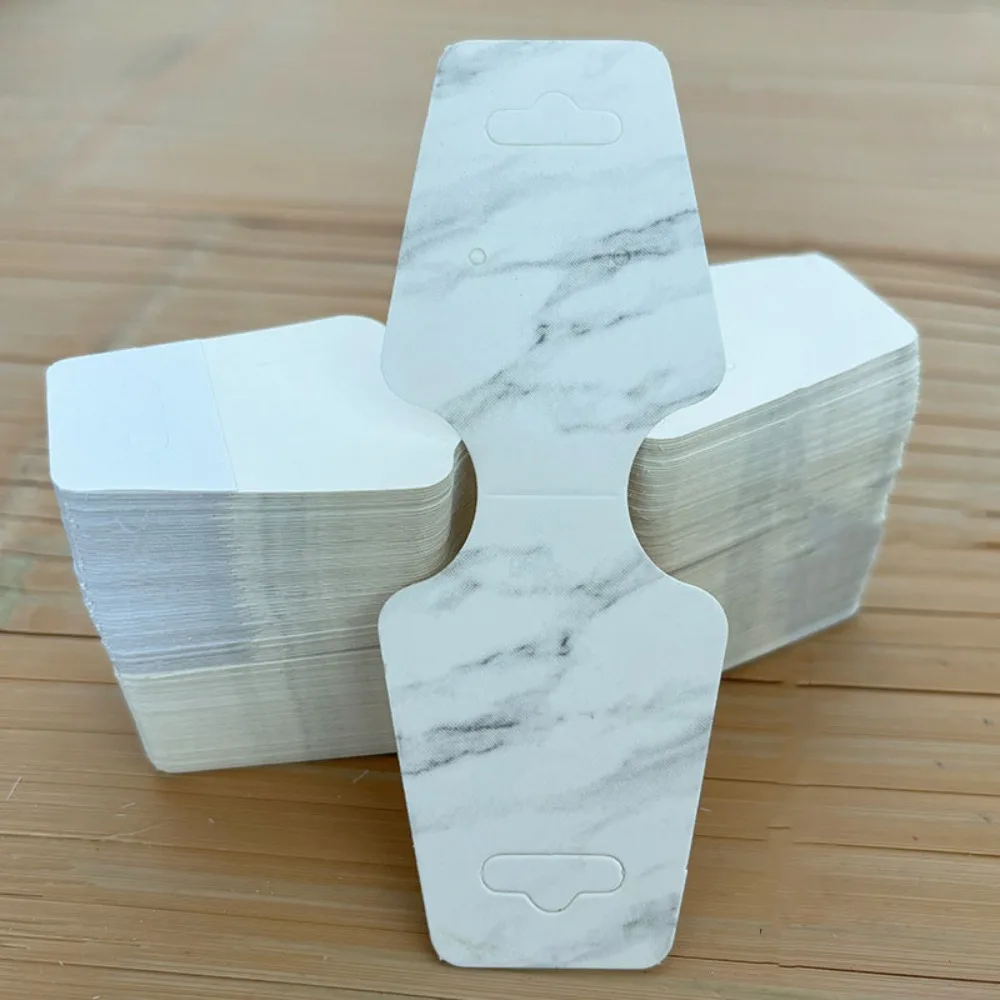 100pcs Foldable Jewelry Display Card Bracelet Display Kraft Paper DIY Jewelry Display Card Sturdy Necklace Display