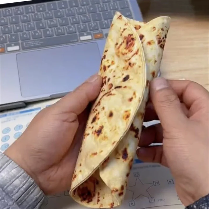 Perlengkapan tas koleksi Kawaii barang sekolah alat tulis bentuk Pancake tas pena kotak pensil kotak pensil Pancake tempat pensil