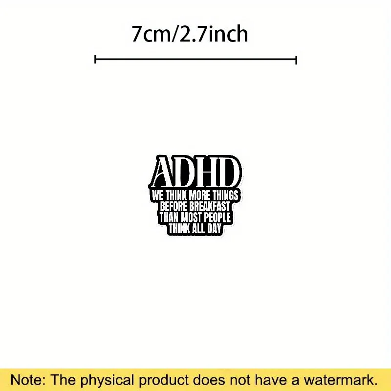 قطعة واحدة نعتقد المزيد من الأشياء قبل الإفطار، ملصقات عتيقة لطيفة ADHD، ملصقات مقاومة للماء ممتعة ومحفزة للغاية #4