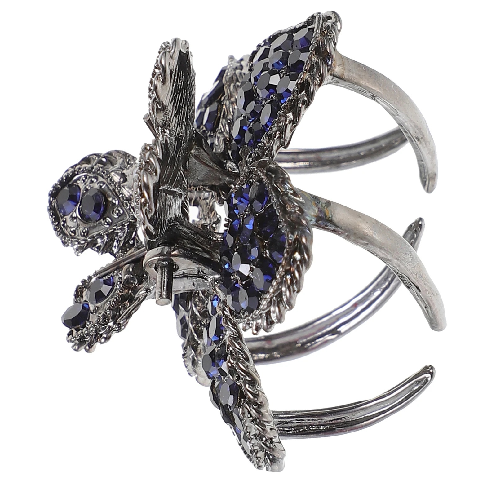 

Hair Clips Black Blue Rhinestone Claw Clip for Women Long Hair Accessories Ponytail Holder Stylish Elastic Hairpin