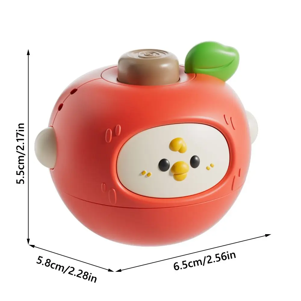 ลูกข่างผลไม้การ์ตูนพลาสติกหลากสี หมุนได้ ของเล่นเสริมพัฒนาการประสานมือและตา สำหรับเด็กและผู้ใหญ่