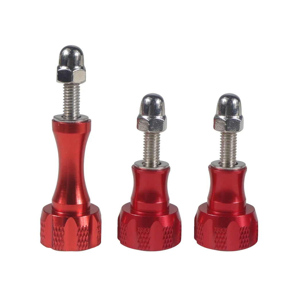 BGNing 1pack von 3pcs 1 Lange + 2 Kurze Bunte CNC Aluminium Bolt Mutter Schraube für GoPro Hero 7 6 5 3 + 4 SJ4000 EKEN YI 2 4K Montieren – Detail 4