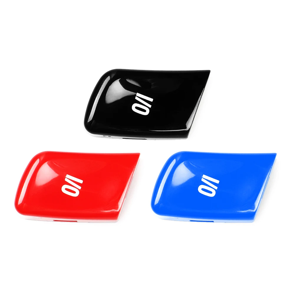 Car Steering Wheel VO I/O Switch Button Trim For BMW F Chassis 3 Series E46 M3 1998-2006 Red/Black/Blue