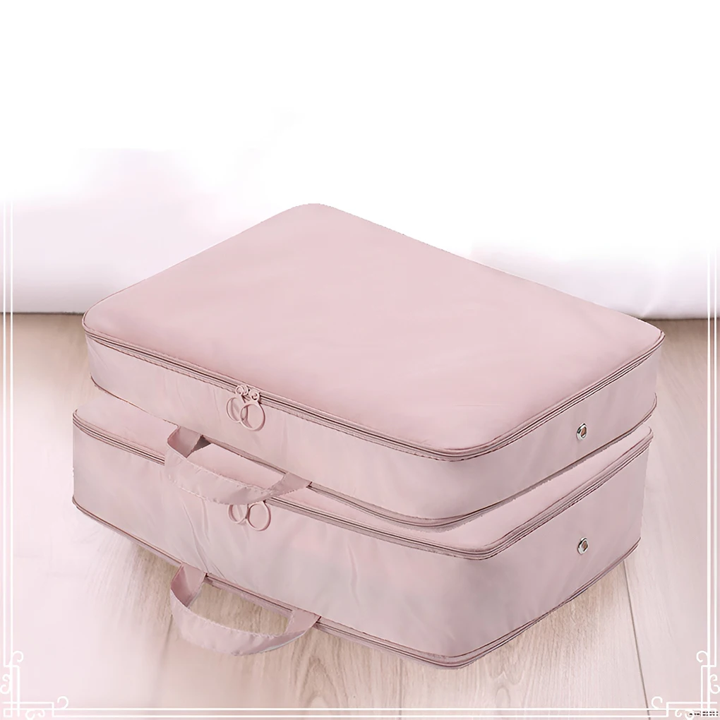 Cloth Premium Upgraded Nylon Fabric Organizer Storage Foldable Pouch Value For Money Storage Bag Misty Blue 54X42x60CM