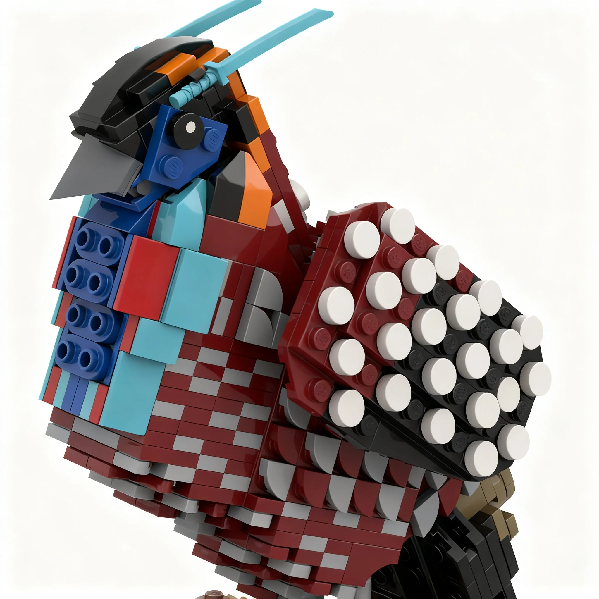 891pcs MOC Creator Temminck’ｓ Tragopan Model Building Blocks Christmas Gift Architecture Toy Brick Display Creative Birthday Art