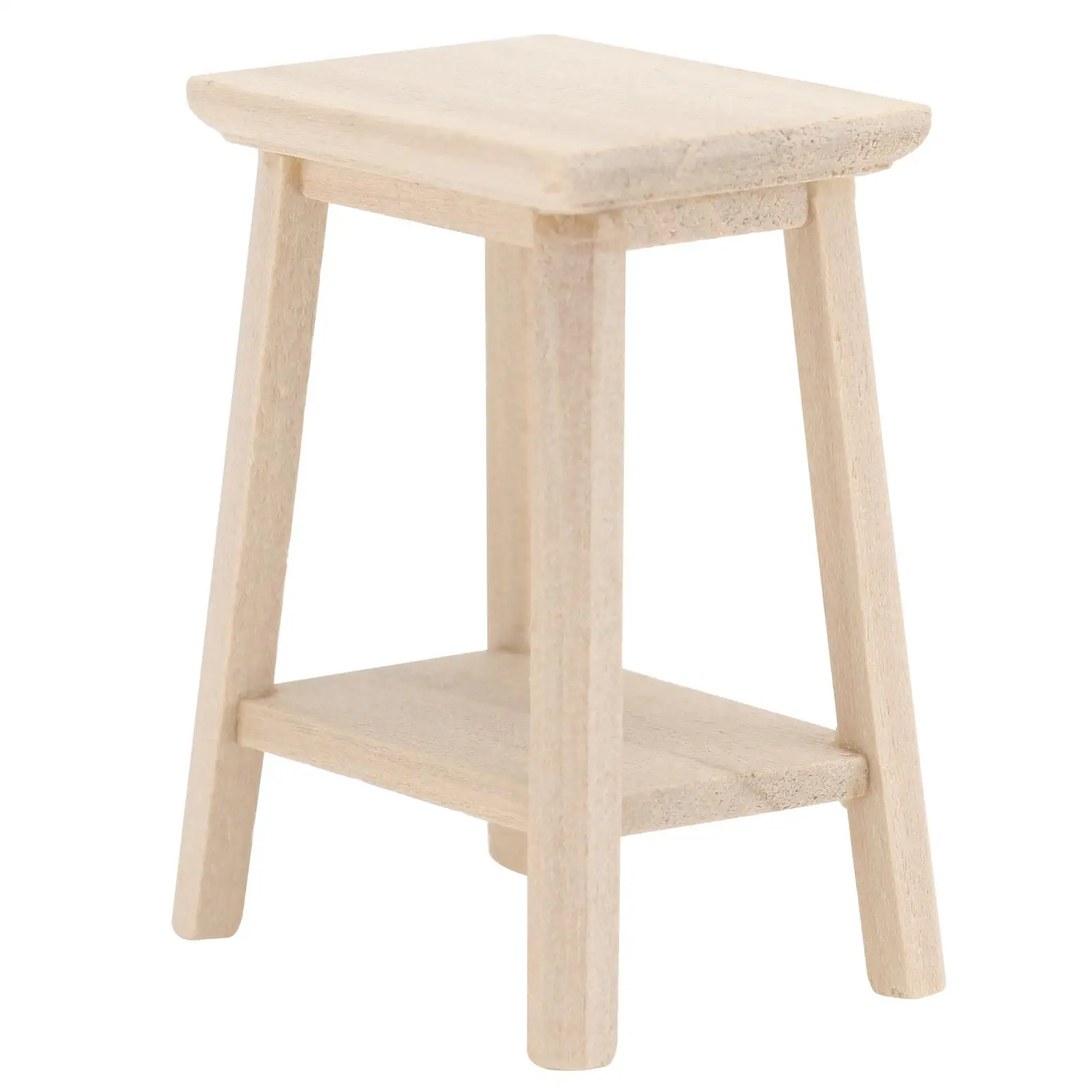 Bonsai Stool Mini House Furniture Accessory Model DIY Miniature Wooden Scene Decor Chairs