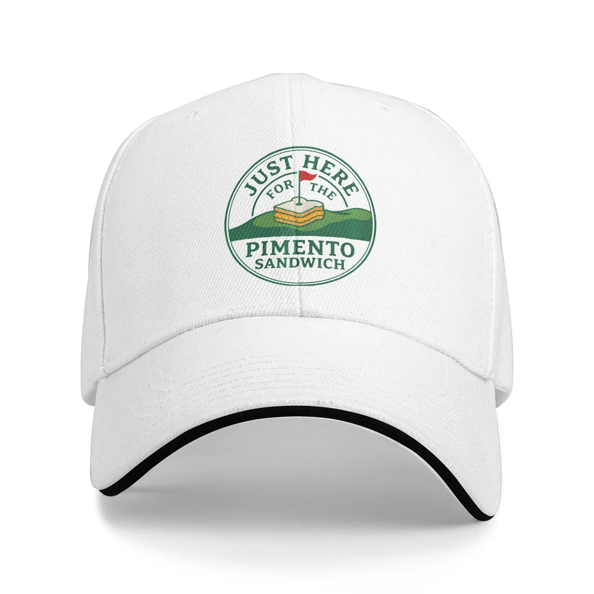 Summer Baseball Cap Just Here For The Pimento Cheese Sandwich Golf Tennis Skate Trucker Hat For Unisex Men Sun  Baseball Caps