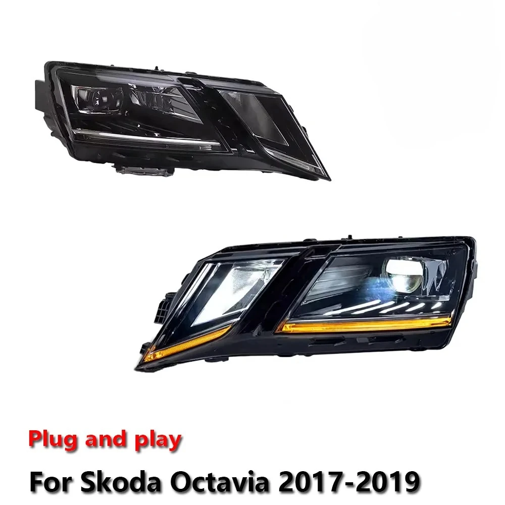 

Светодиодные аксессуары для модернизации фар для Skoda Octavia 2017-2019: ДХО, стоп-сигнал, указатель поворота, подключение Plug and Play