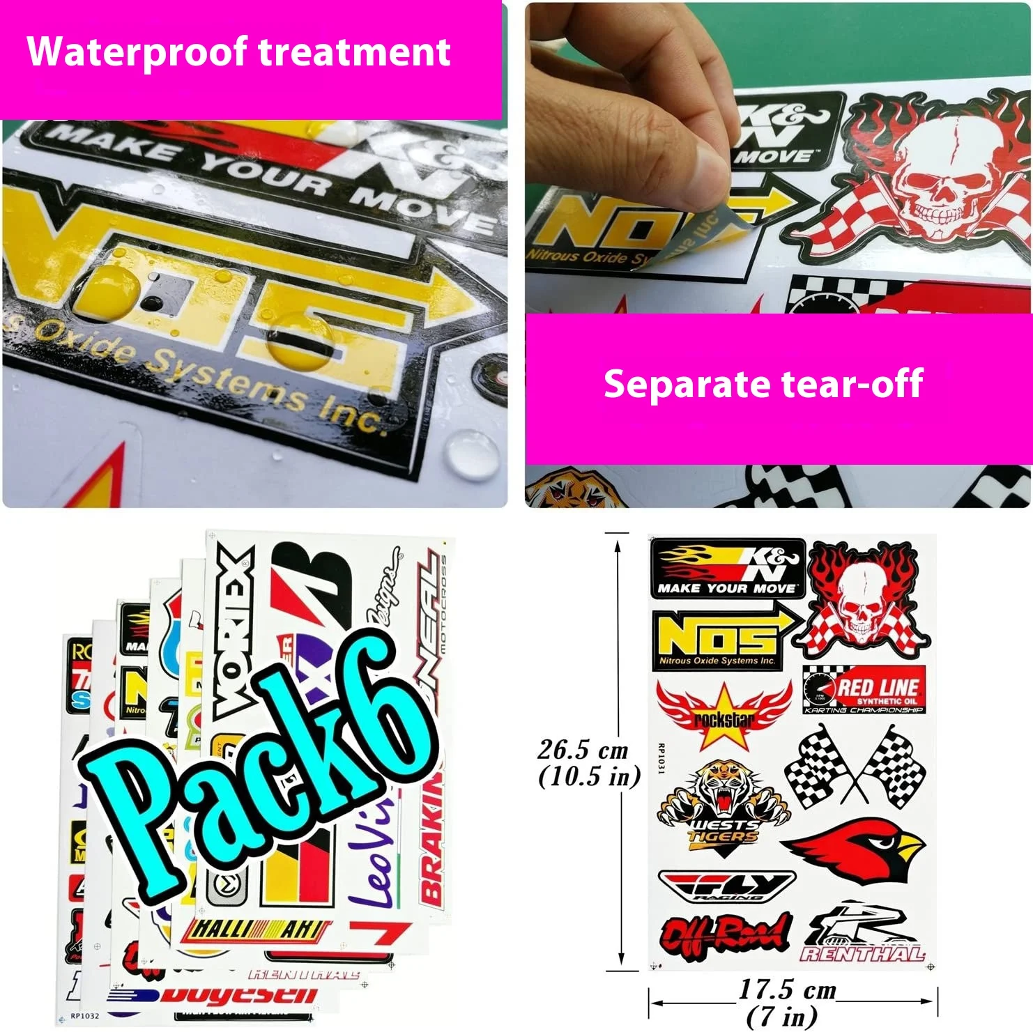 NEW Racing sticker Motorcycle Car Reflective Sticker Suitable Motorcycle Racing Modification Helmet Waterproof Decoration Decals