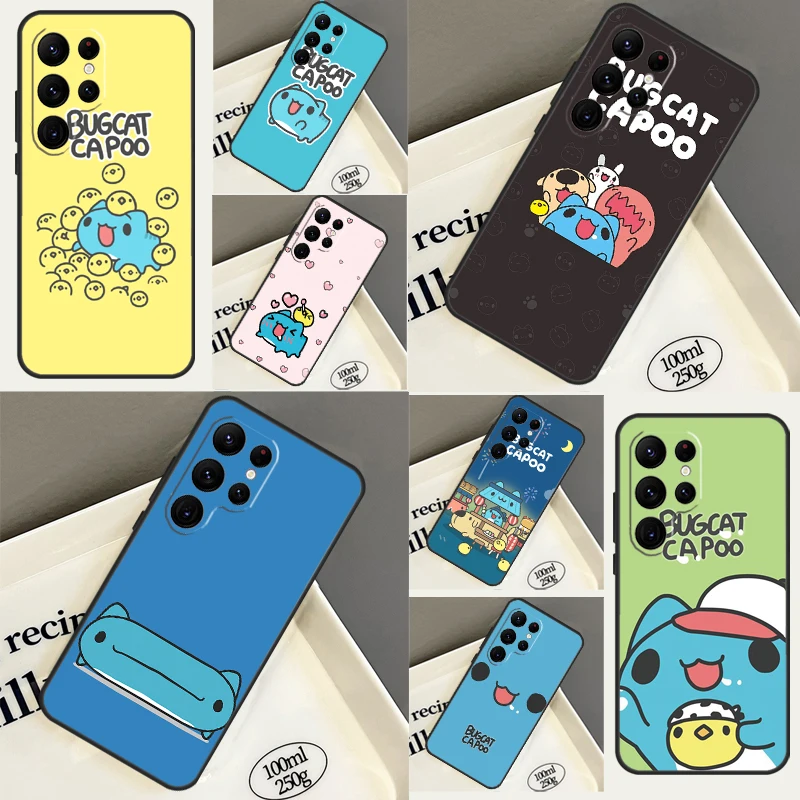 Love Comic Cat Bugcat Capoo Case For Samsung Galaxy S23 Ultra S20 FE S21 FE S8 S9 S10 Plus Note 10 20 S22 Ultra Cover