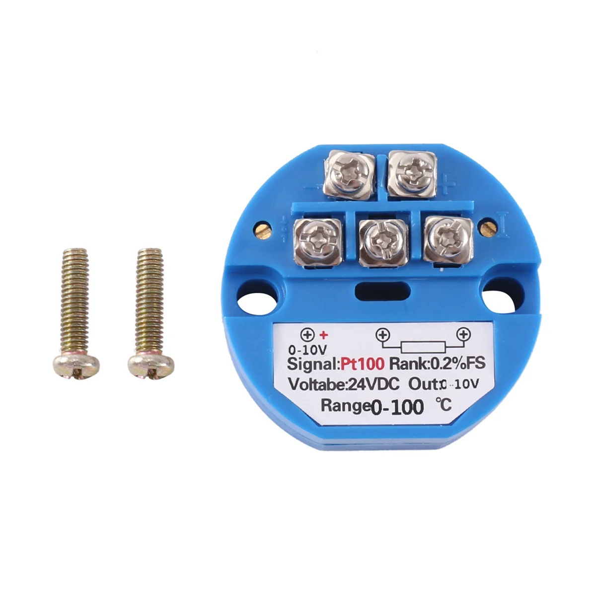 Transmissor de Temperatura de Resistência Térmica tipo Pt100 para 010v Entrada 0-100 Graus Rtd Saída 0-10 a Dc24v