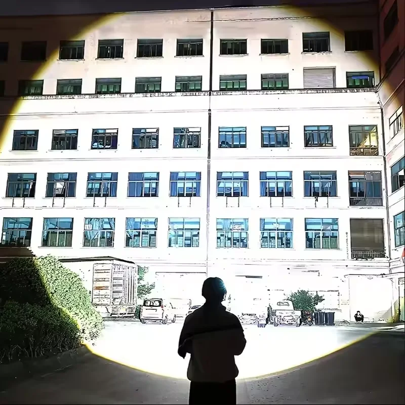 6000000LM Powerful Flashlight XHP360 LED Telescopic Zoom Tactical Light Outdoor Camping Fishing Hunting Emergency Work Light