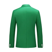 Bright Green Men's Suit Jacket, Stylish Slim Blazer, Wedding Party Dress Coat Suitable for All Seasons, Asian Size M-5XL 6XL 2