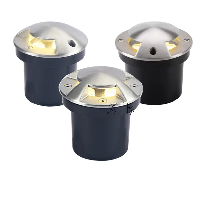 Imagem -04 - Lâmpadas Led Embutidas Inground Holofotes Subterrâneos Iluminação Exterior Quintal Degraus Escadas Piso Deck Ip68 dc 12v 6w 10w 220v