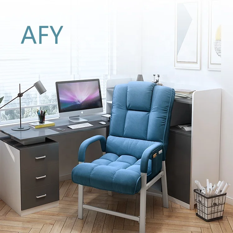 Breathable Fabric Folding Office Chair for Ergonomic Home Workstation Desk Setup Comfortable Adjustable Seat for Remote