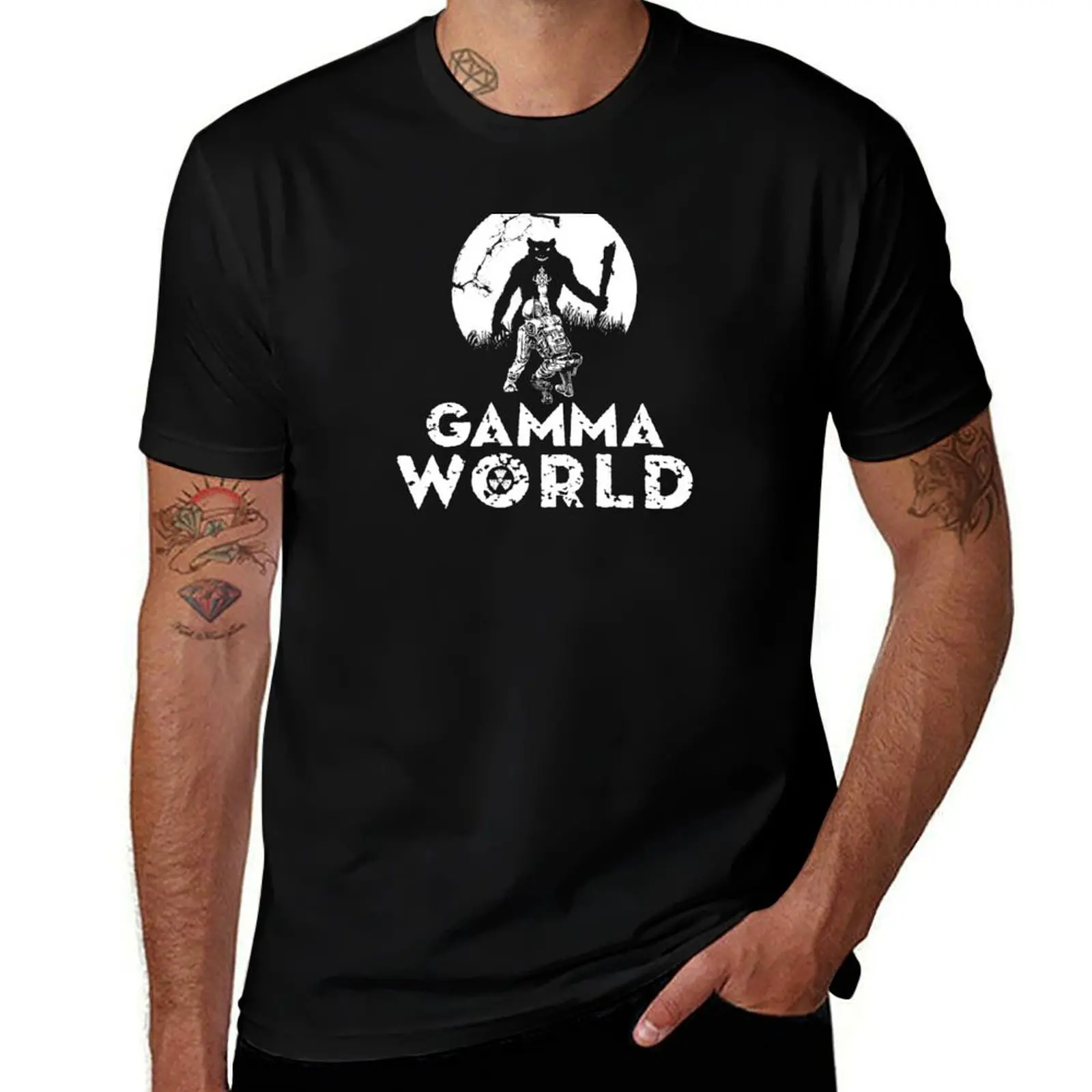 Gamma World T-Shirt Classic Crew Neck Cotton T-Shirt