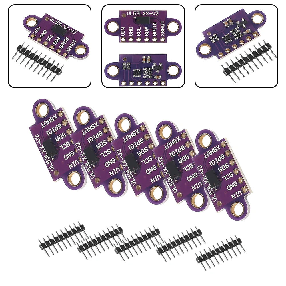 5 مجموعة تتراوح وحدات الاستشعار ل VL53L0X لاستشعار الإيماءات كشف العوائق جزء الملحقات الجديدة