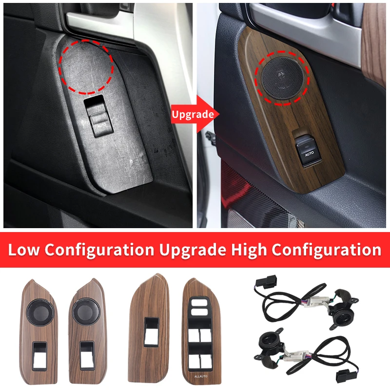 Modifica della Console centrale della maniglia interna in legno di pesca ad alta configurazione per accessori Land Cruiser Prado 150 muslimah