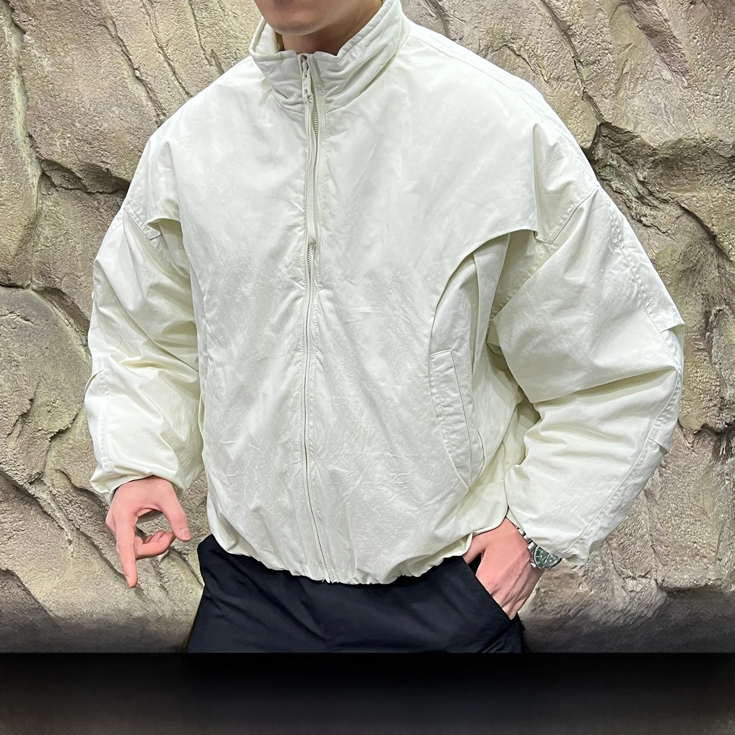 

Мужская зимняя теплая куртка с вырезом из перьев Du, водонепроницаемая, ветрозащитная, уличная, на молнии, Clo...