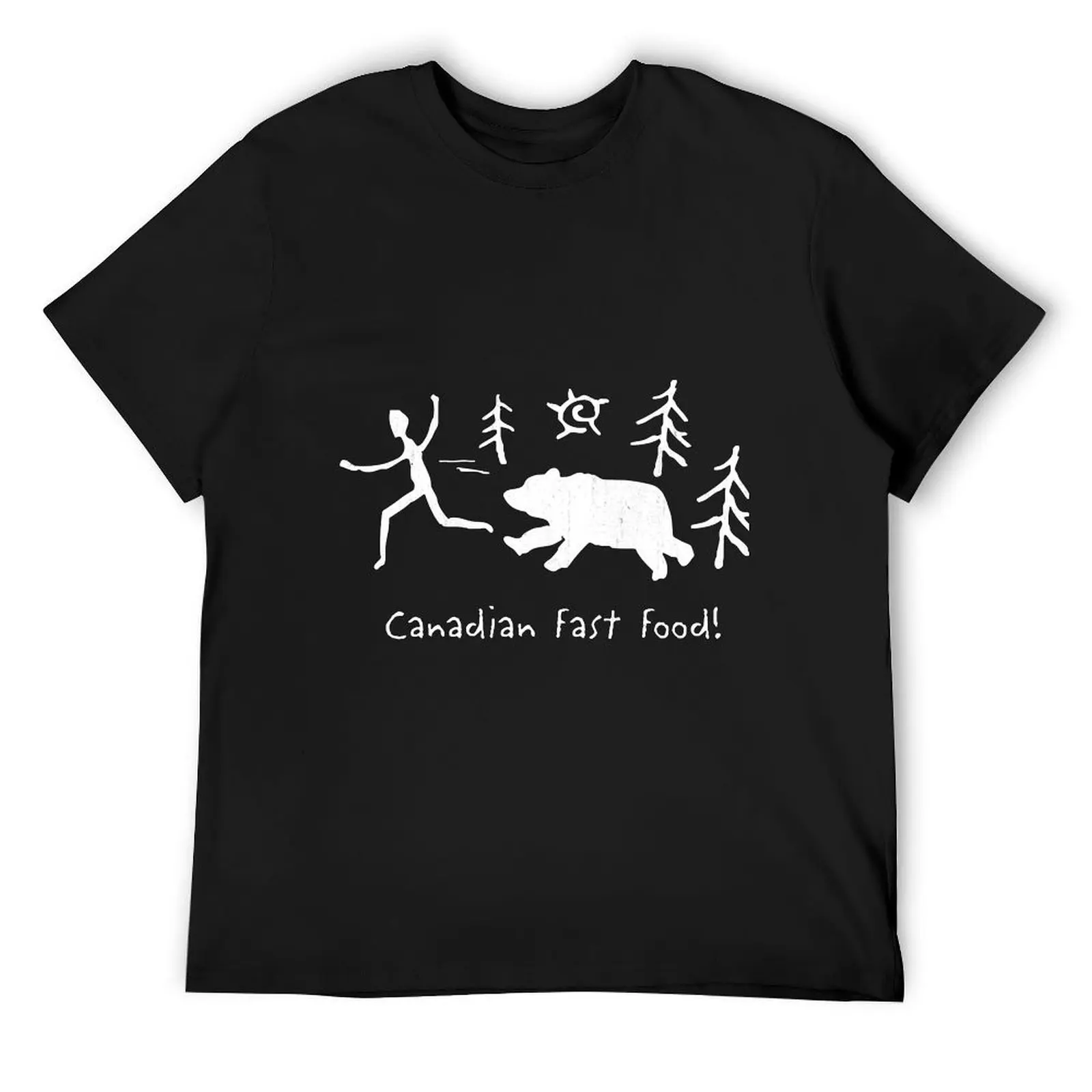 Canadian Fast Food T-Shirt man clothes essential t shirt sublime blacks t shirt men