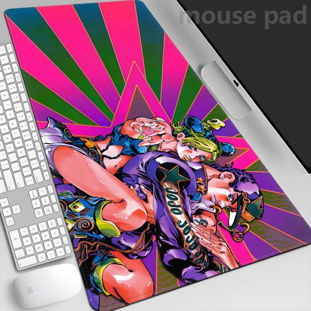 

Jojo Bizarre Adventure Gamer Keyboard Pad Non-slip Mat Mousepad Anime Gaming Accessories Mouse Mats Pad on The Table Diy Deskmat