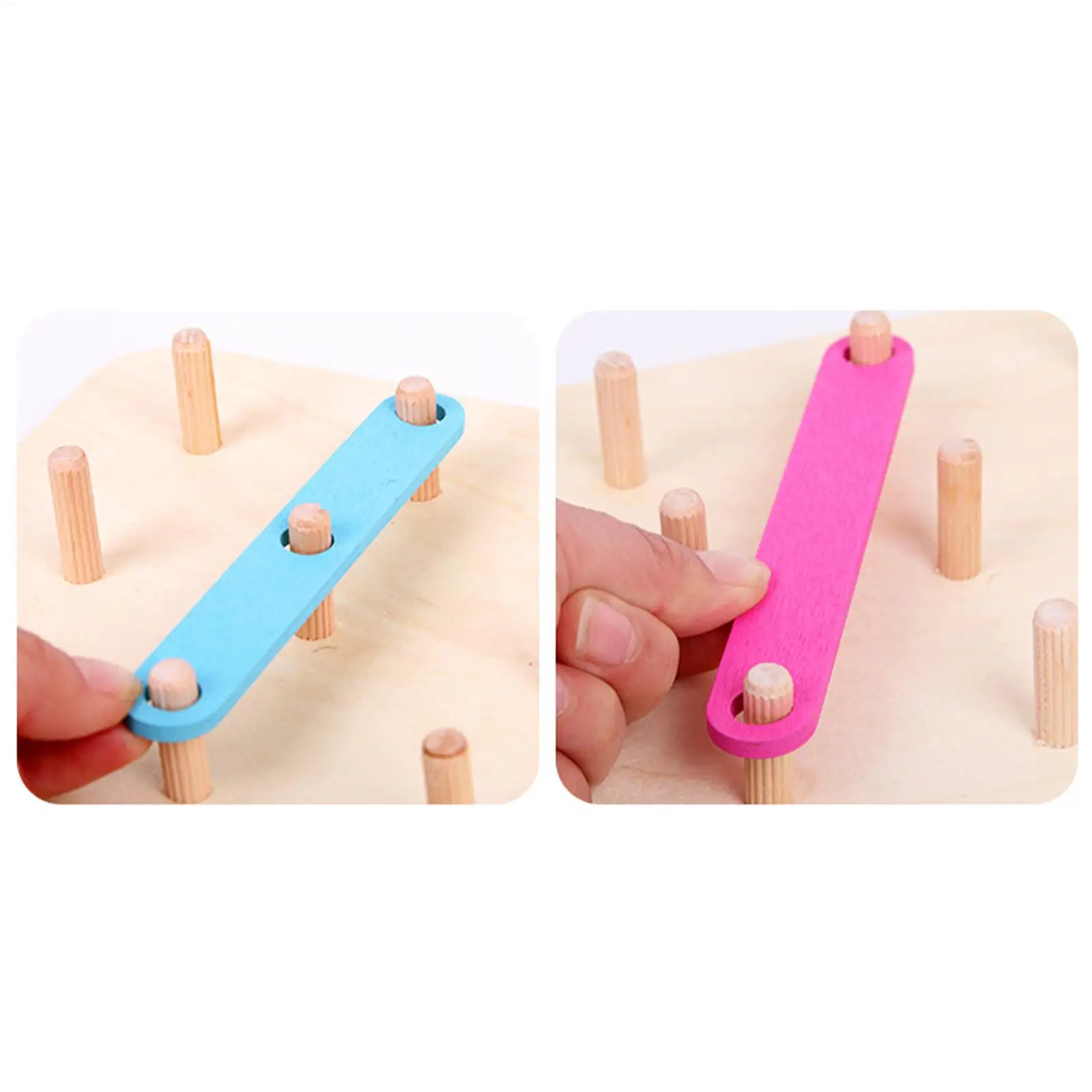 Alphabet Puzzle en bois couleur correspondant bâtiment panneau perforé empilage numéro forme en bois Puzzles pour motricité enfants bébé filles