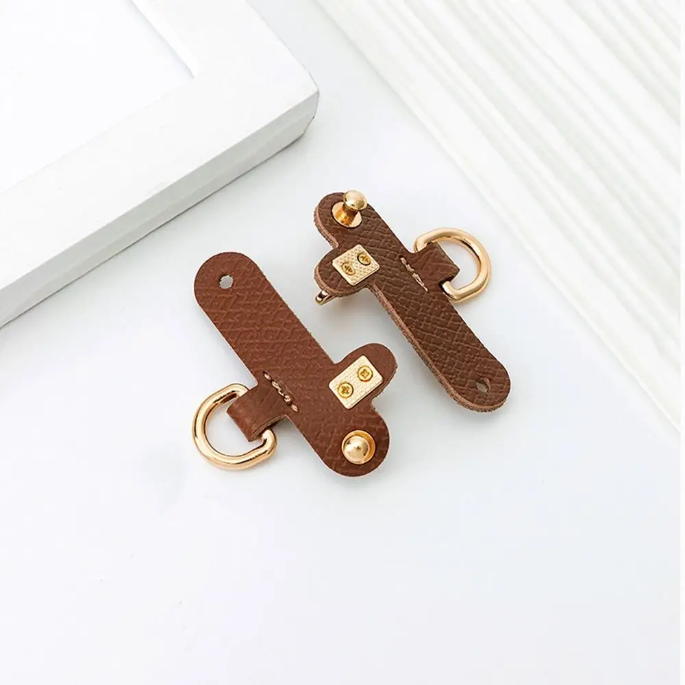 Handbag Transformation Accessories for Longchamp Mini Bag Straps Punch-free Genuine Leather Shoulder Strap DIY Buckle