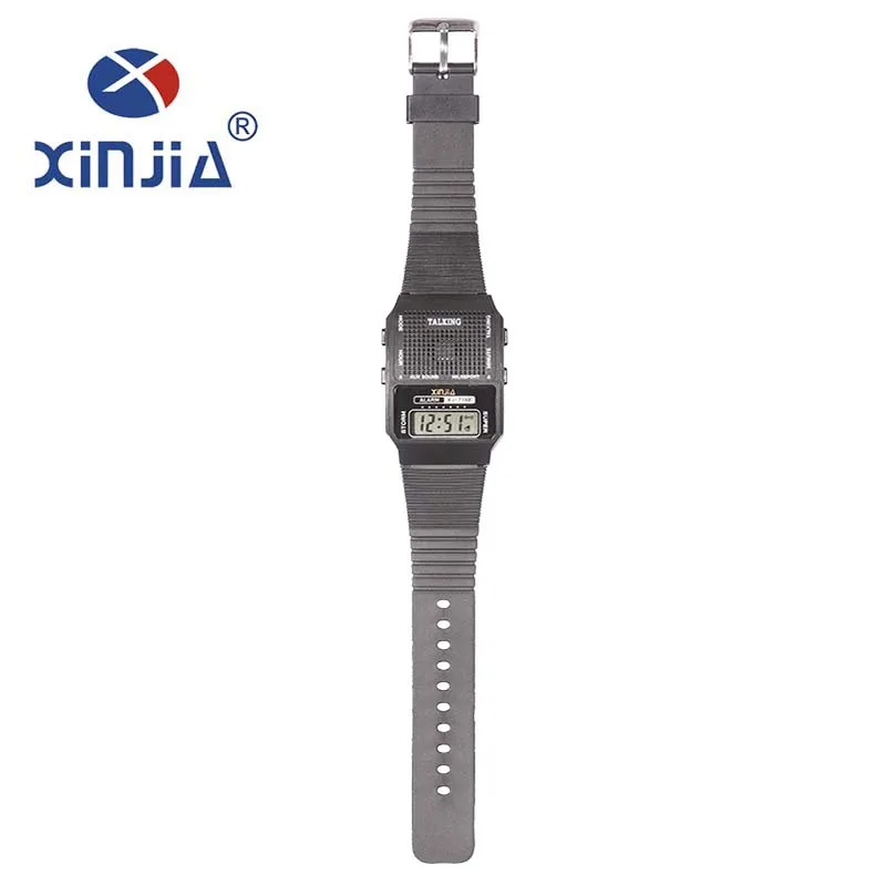 Einfache Alte Männer und Frauen Sprechen Uhr Sprechen Spanisch Elektronische Digitale Sport Armbanduhren Für Blinde Menschen Ältere