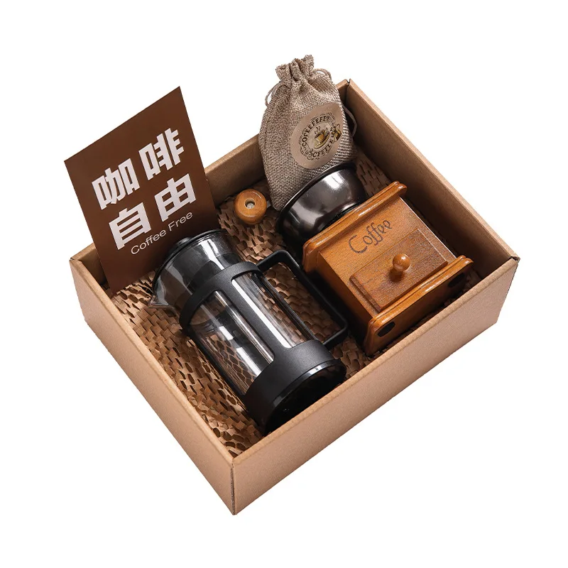 Household Coffee Brewing Decor Gift Box, Complete Light Luxury Coffee Maker Tool Set for Holiday Corporate Client Souvenir