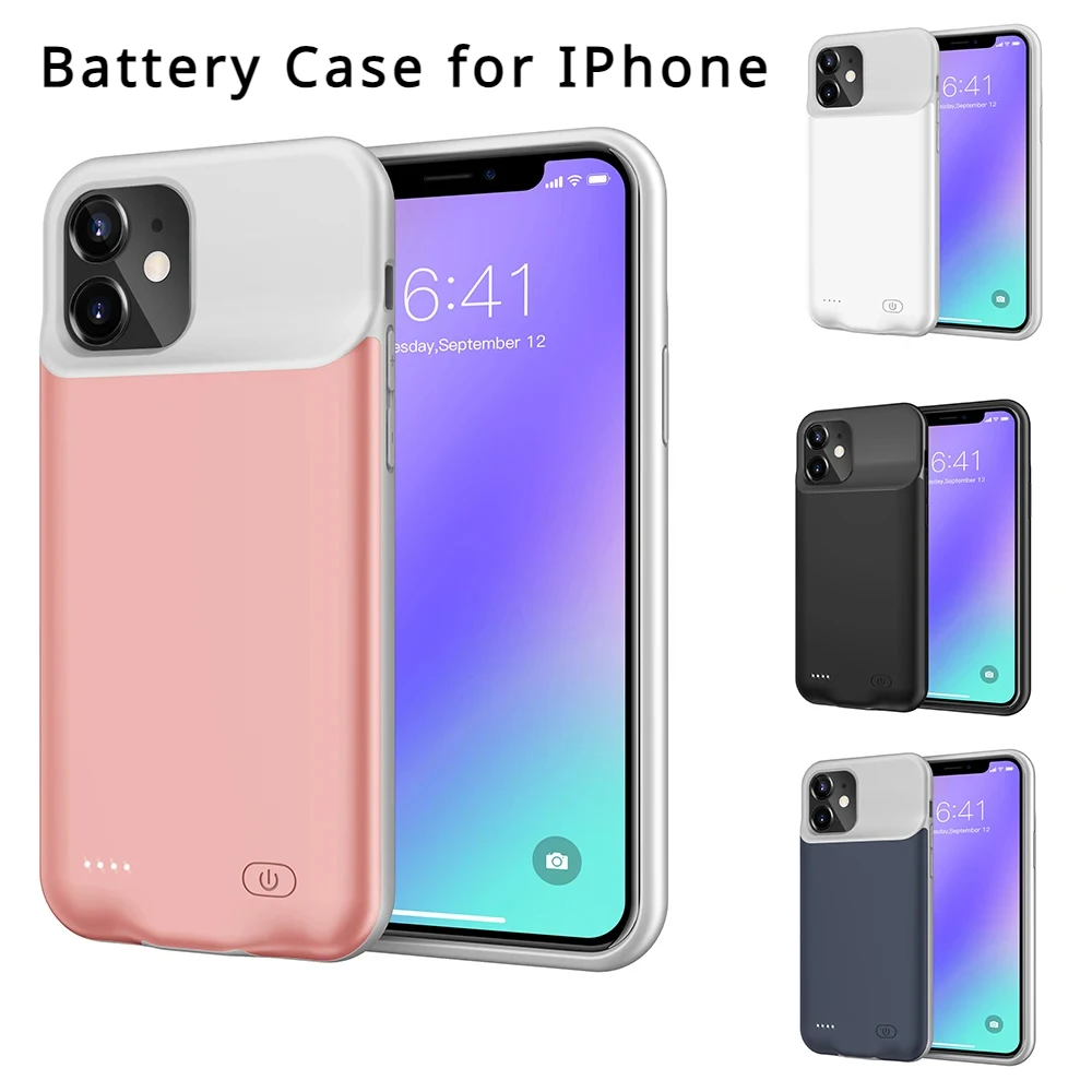 Portable Power Bank Battery Case for IPhone 14 13 12 11 Pro Max Charging Charger Cover for IPhone XS Max XR 7 8 Plus SE2