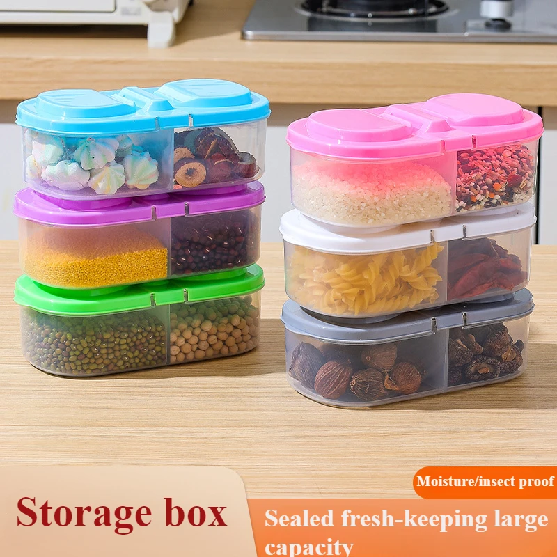 Versiegelte rechteckige Kühlschrank-Aufbewahrungsbox mit Deckel, Kunststoff, Crisper, Picknick, Lebensmittel, Obstbehälter, Aufbewahrungsbox für Kindergeschirr