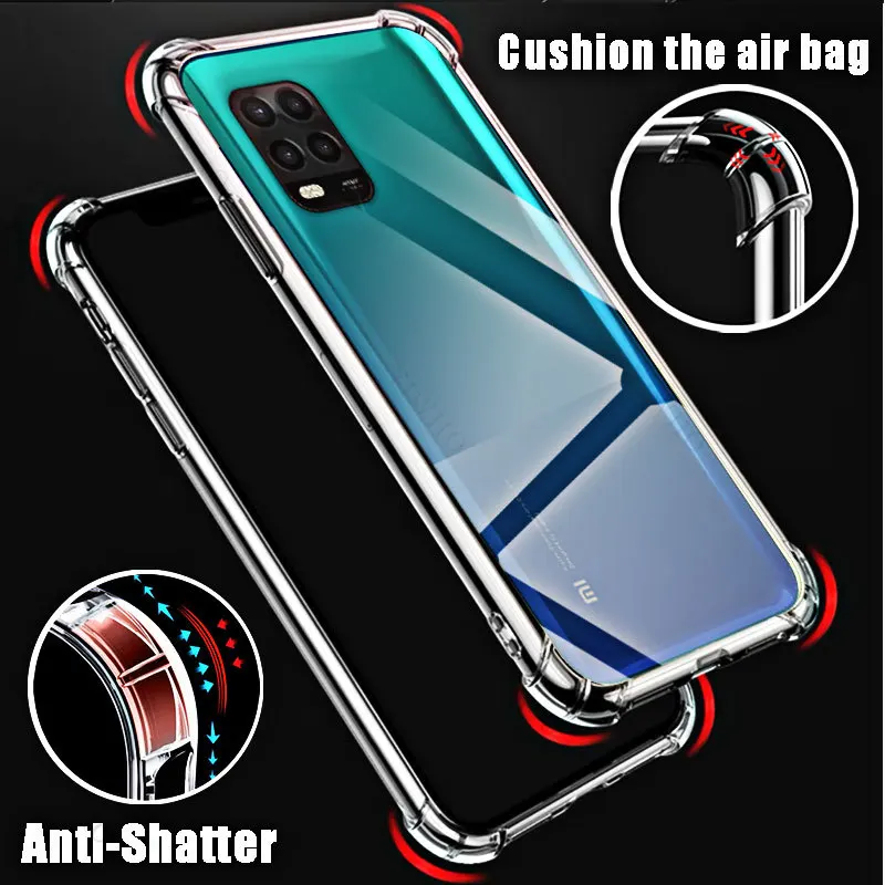 Clear Phone Soft Case for Xiaomi Mi 10 Lite 5G TPU Transparent HD Covers Shell for Xiaomi Mi 10Lite 5g 6.57\