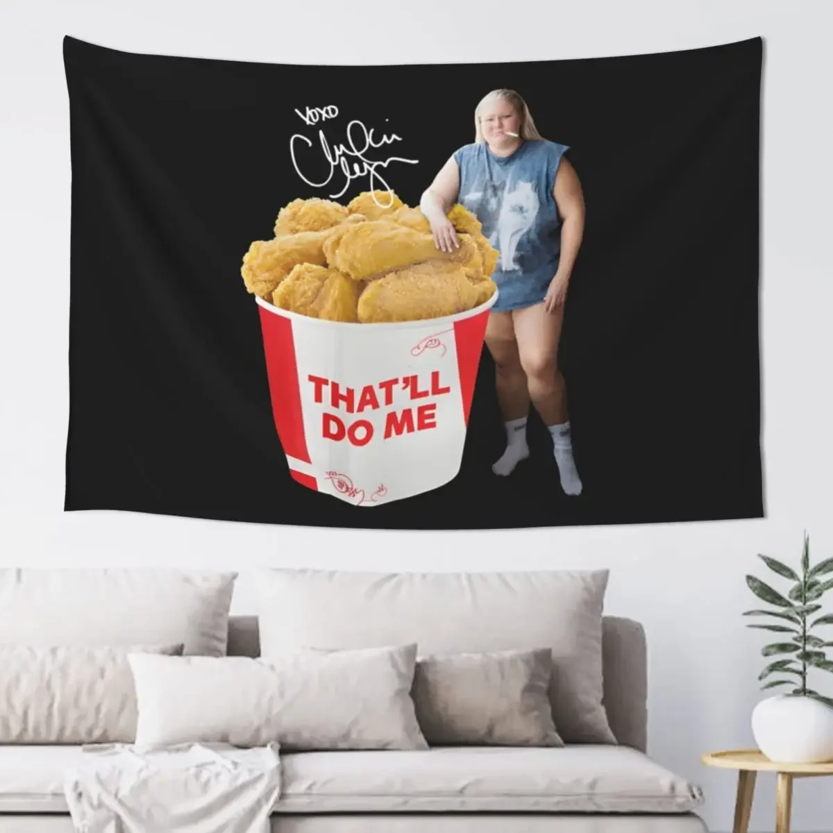 Trailer trash tammy mukbang Tapestry Room Decor Cute Wall Tapestries Tapestry