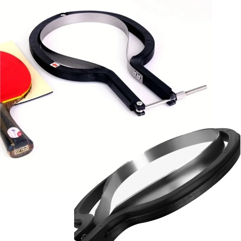 

Table Tennis Rubber Cutting Tool All-in-One with Blade Perfect for Penhold/Shakehand Racket Trimming Easy Cutting for Rubber