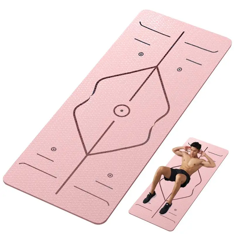 

Yoga Mat Non Slip Yoga Mat Thick Fitness Cushion Home Gym Accessories Non-Slip & Shock Absorption Floor Pad For Men Women